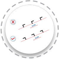 Orientation of purlins